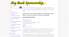 Desktop Screenshot of bigbooksponsorship.org